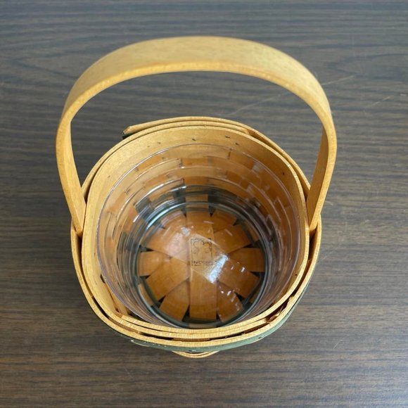 2002 Small Longaberger Basket Planter with Insert - Picture 3 of 6